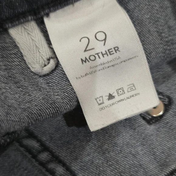Mother Black Cropped Jeans - Picture 14 of 15